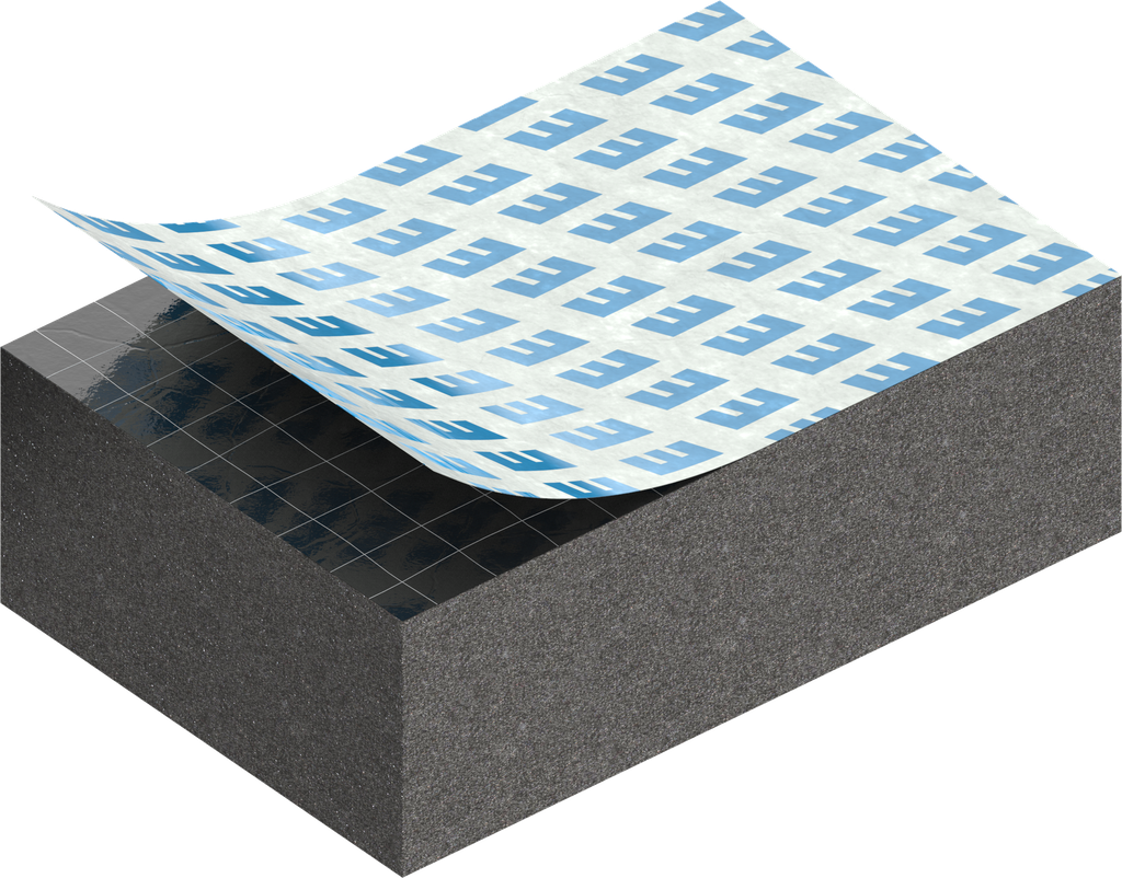 Zellgummi 10 x 20 mm, EPDM schwarz dehnungsfrei und selbstklebende Montagehilfe