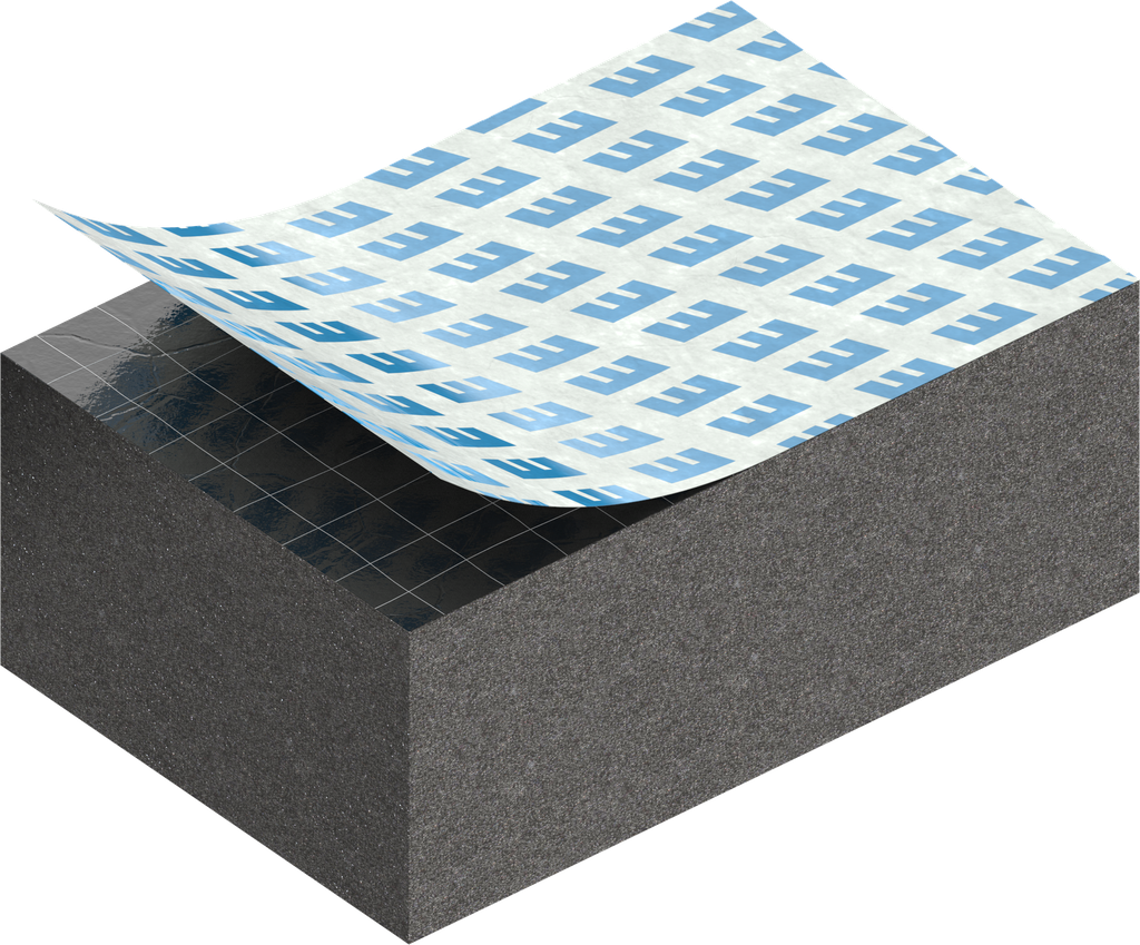Zellgummi 12 x 20 mm, EPDM schwarz dehnungsfrei und selbstklebende Montagehilfe
