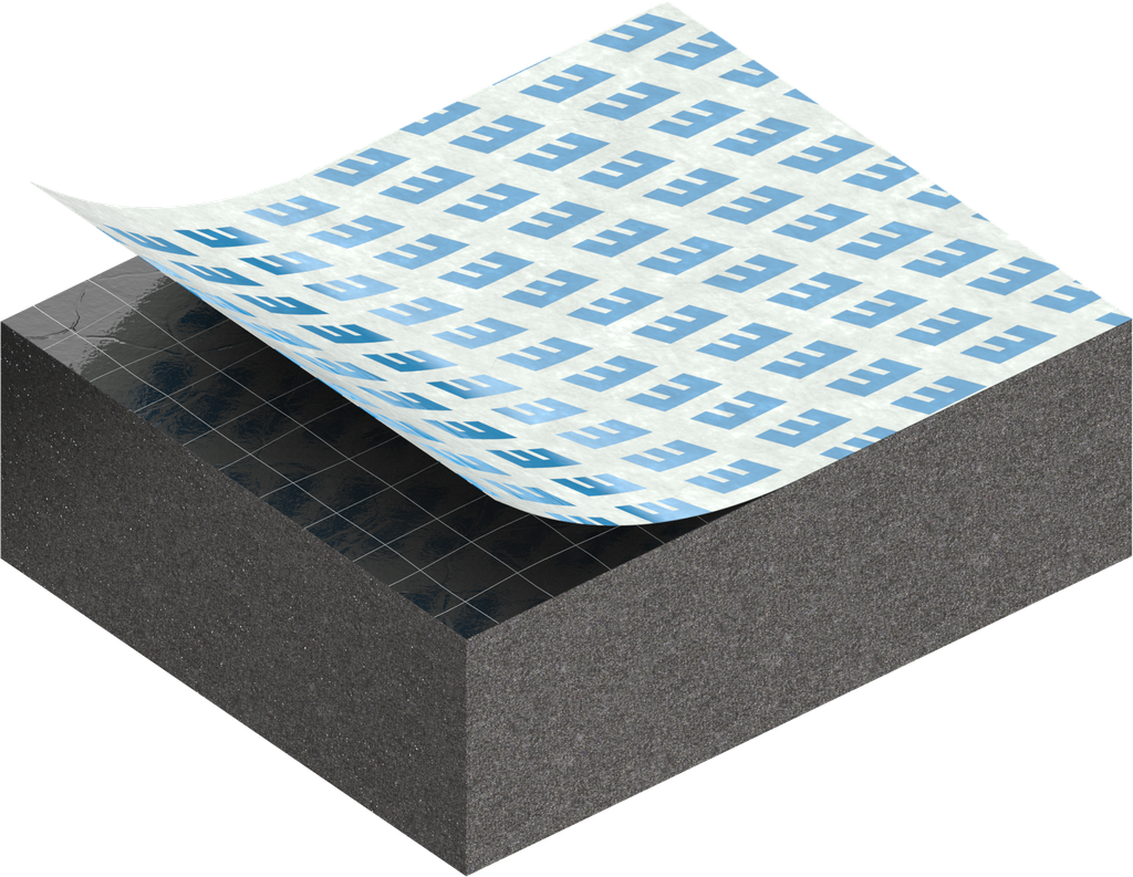 Zellgummi 10 x 25 mm, EPDM schwarz dehnungsfrei und selbstklebende Montagehilfe