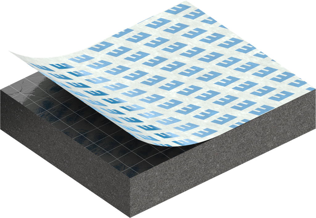 Zellgummi 6 x 25 mm, CR schwarz dehnungsfrei und selbstklebende Montagehilfe