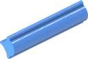 Pees voor raamrubber, Siliconen massief materiaal 85 ± 5 Shore A blauw