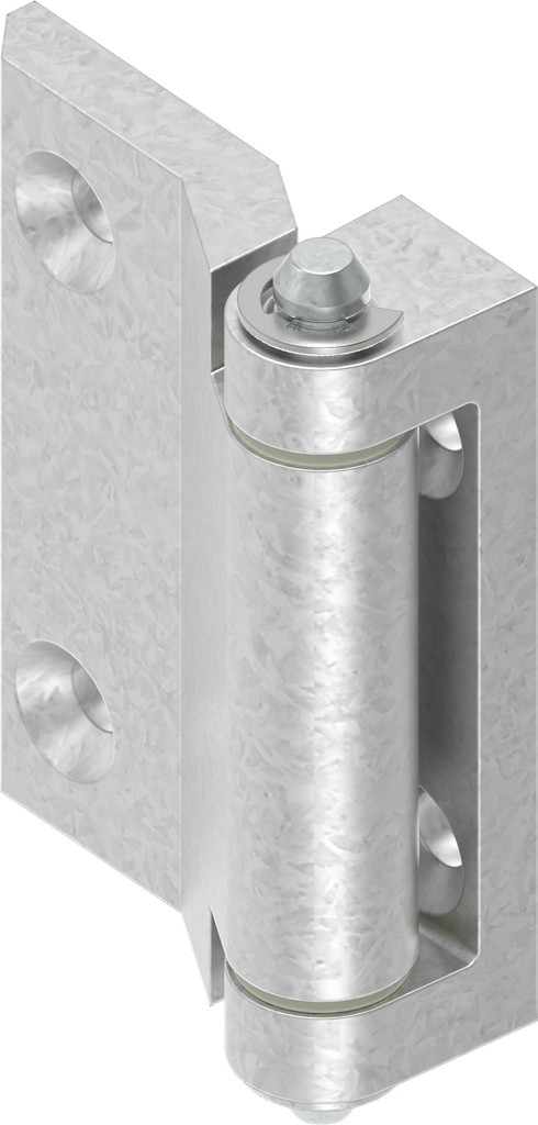 charnière 180°, zamak brut
