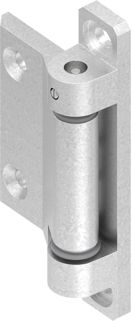 charnière 180° réglable 2D, zamak brut