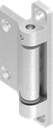 180° 2D-scharnier, Zamak onbehandeld