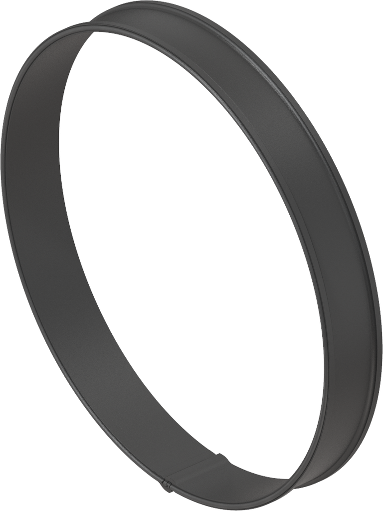 Anello di supporto per oblò tondo, con guarnizione schiumata, poliammide nero