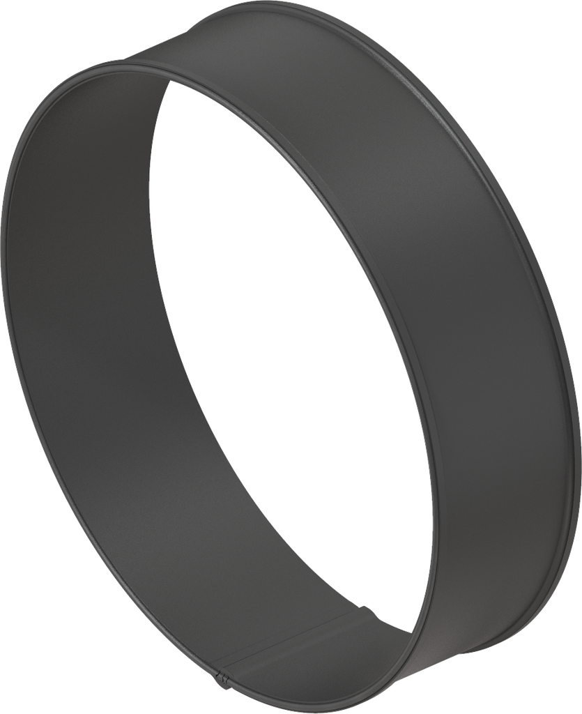 Anillo de soporte para ventana de visualización, redonda, con junta inyectada, poliamida negro