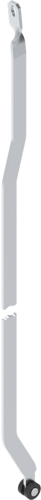 tringle plate L = 801 - 900 mm à droite, acier zingué