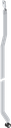 Asta piatta L = 801 - 900 mm a destra, acciaio zincato