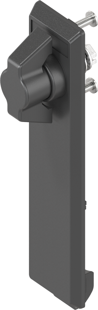 capotage avec papillon sans clé, polyamide noir et zamak époxy noir