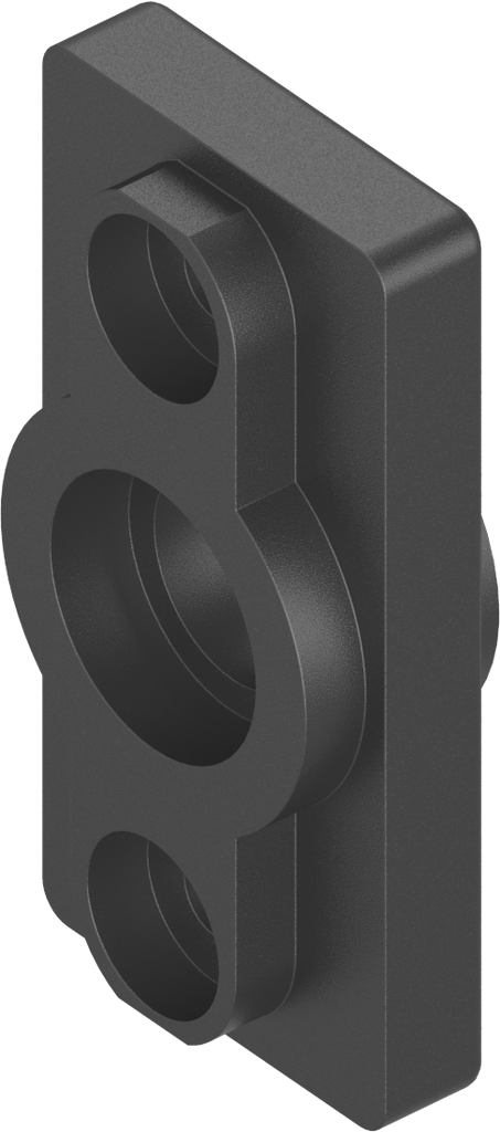 Boccola senza fermo per Ts = 8 mm, poliammide GF V0 nero