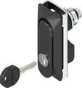 poignée escamotable 1152 à compression clé différente, polyamide GF noir