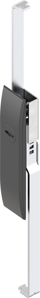 Mostrina con aste con inserto doppia aletta 3 e maschera, poliammide GF nero