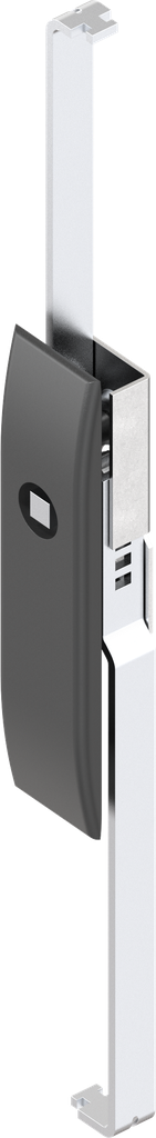 Escutcheon with rods with insert square 6, Polyamide GF black