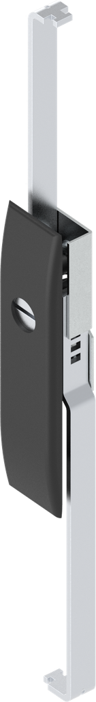 capotage avec crémones avec rotor fente 2x4, polyamide GF noir