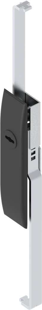 Sleutelschild voor sluitstangen met bediening FIAT en sleutelgat afdekking, polyamide GF zwart