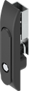 Zwenkgreep voor sluitstangen met bediening buitenzeskant SW 11, Zamak zwart gepoedercoat