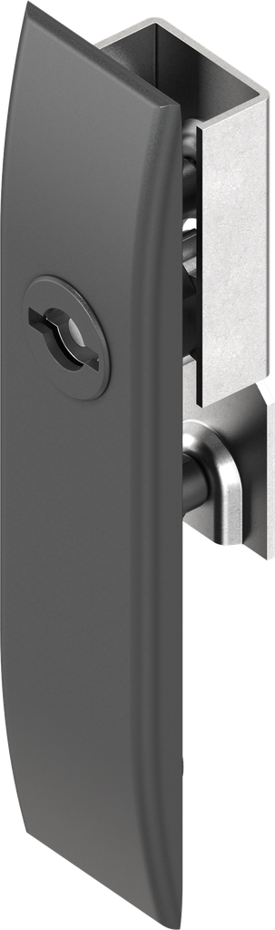 capotage pour crémones avec rotor double barre 3 et cache-entrée, polyamide GF noir