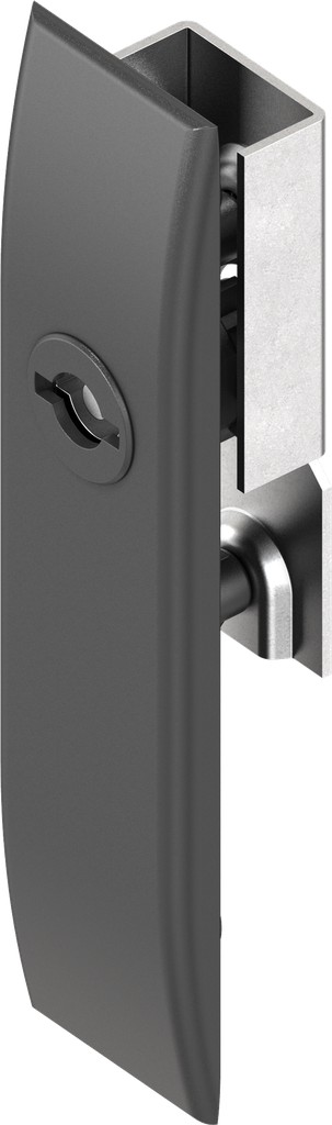 capotage pour crémones avec rotor double barre 5 et cache-entrée, polyamide GF noir