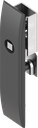 Escutcheon for rods with insert square 8, Polyamide GF black