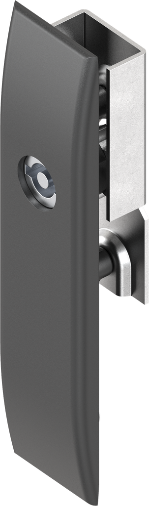 Schlüsselschild für Schlossstangen mit Betätigung Doppelbart 5, Polyamid GF schwarz