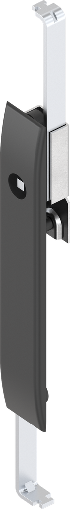 capotage avec crémones avec rotor carré 6, polyamide GF noir