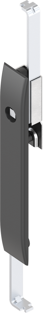 Sleutelschild voor sluitstangen met bediening vierkant 8, polyamide GF zwart