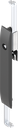 Escutcheon with rods with insert triangular 8, Polyamide GF black