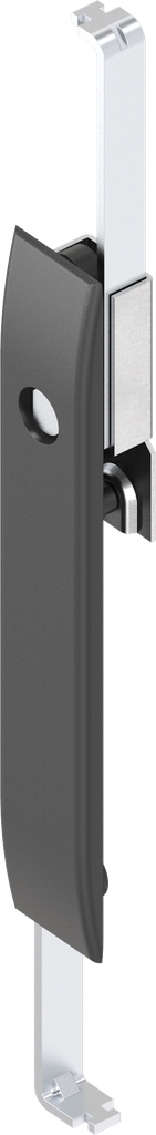 Escutcheon with rods with insert Eastern Europe Ø 13 half-round, Polyamide GF black