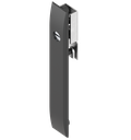 Escutcheon for rods with insert slot 2 x 4, Polyamide GF black