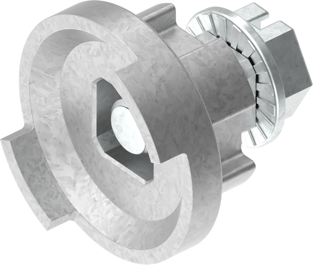 Adapter adapter en schroef voor sluitlip voor sleutelschild; 