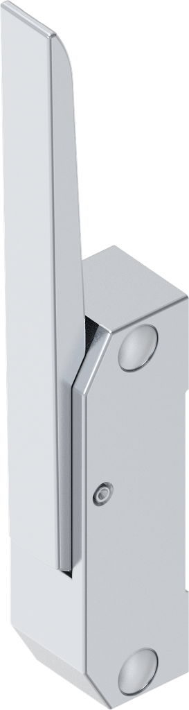 Hevelslot voor montage aan de zijkant niet afsluitbaar, Zamak glanzend verchroomd
