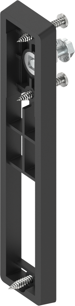 Adapterplaat met adapter voor zwenkgreep, polyamide GF zwart