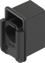 Module voor KABA cilinder type 1036, Zamak zwart gepoedercoat