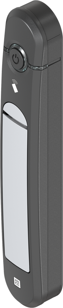 Swinghandle Agent E Wireless with RFID card reader 13.56 kHz, Zinc die white aluminium powder-coated and polyamide GF black