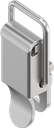 Spanslot met spanbeugel zonder oog voor hangslot, zonder montagegaten, RVS 304