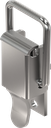 Spanslot met spanbeugel zonder oog voor hangslot, met montagegaten, Staal onbehandeld