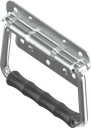Asa plegable sin resorte de torsión y placa opuesta, acero galvanizado DS más Top Coat