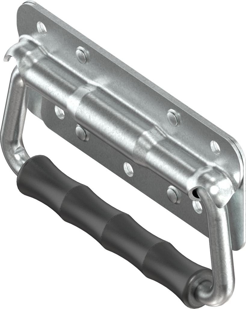 Asa plegable con resorte de torsión, acero galvanizado DS más Top Coat