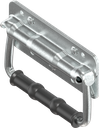 Asa plegable con resorte de torsión, acero galvanizado DS más Top Coat