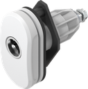 Draai-span-slot "Basic ECO"voor insteekcilinder (systeem 3), polyamide GF wit