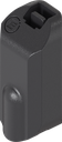 sabot d'arrêt pour tringle ronde, polyamide GF noir