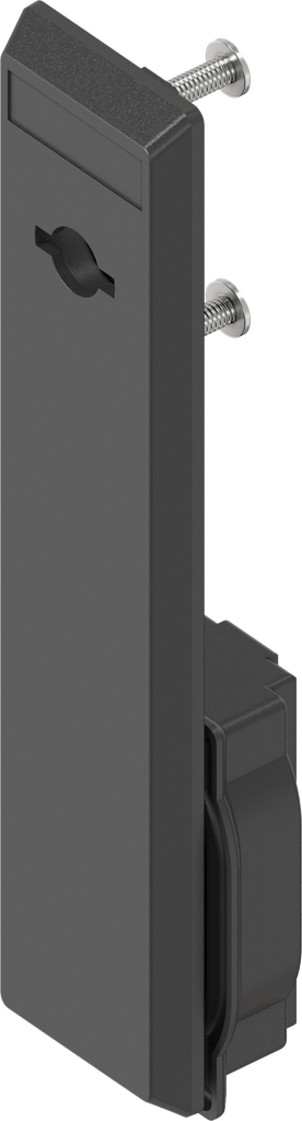 capotage long pour double barre, polyamide GF noir