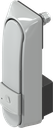 Maniglia girevole "corta" con RC2 per tipo KABA 1514, zama grigio verniciato a polvere RAL 7038
