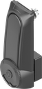 poignée escamotable à double cylindre « courte » avec RC2 pour demi-cylindre 40 mm et 45 mm (A = 30 mm et 40 mm), zamak époxy noir
