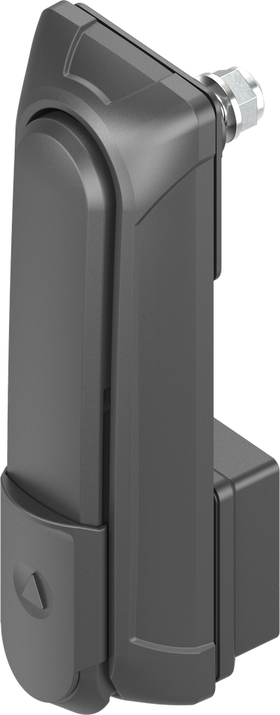 poignée escamotable « courte » sans module, polyamide GF noir