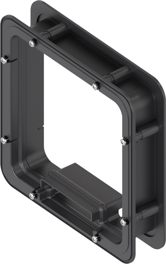 Telaio distanziatore non schiumato per Ts = 45 mm, ABS nero