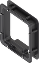 Distanzrahmen ungeschäumt für Ts = 45 mm, ABS schwarz