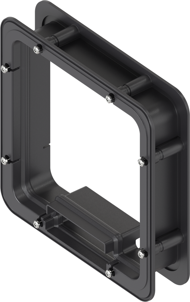 Spacer frame foamed inside for Ts = 45 mm, ABS black