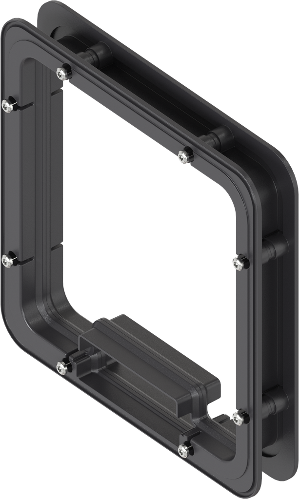Telaio distanziale schiumato dall'interno per Ts = 30 mm, ABS nero