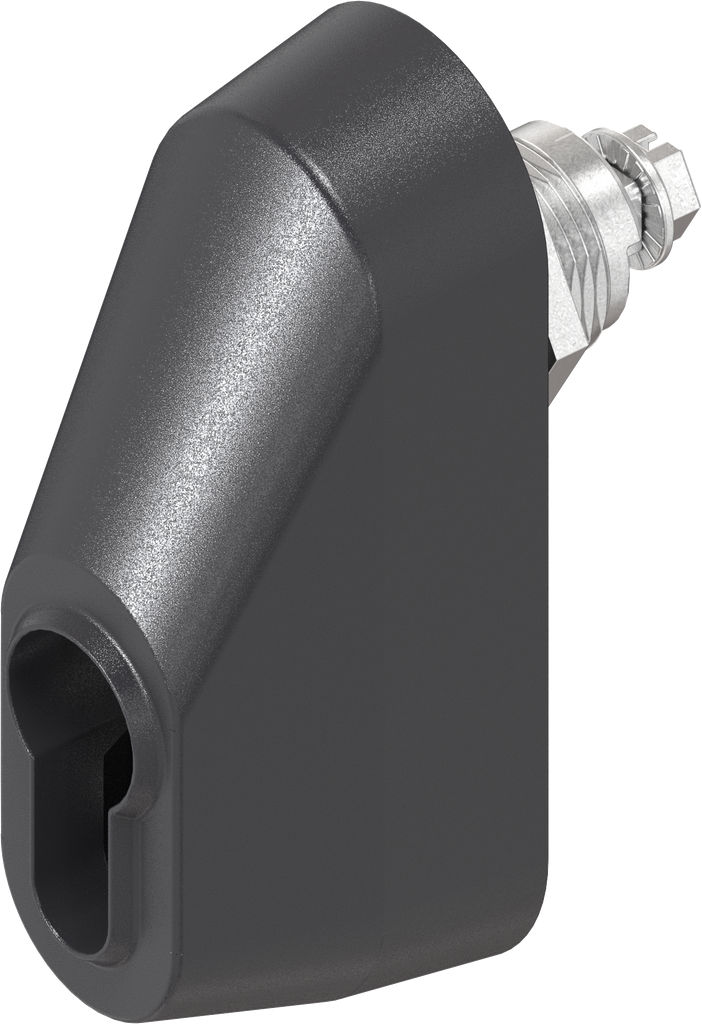 Quarter turn for profile half cylinder, Zinc die and polyamide GF black